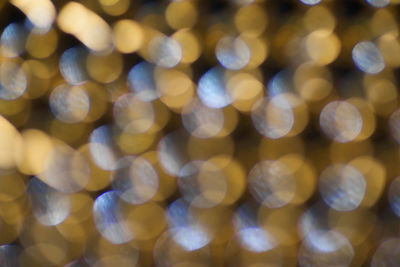 Defocused image of illuminated lights