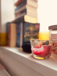 Close-up of drink on table