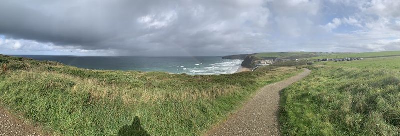 Panoramic shot of sea against sky