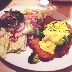Close-up of served food