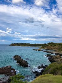 Scenic view of sea against sky