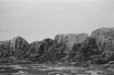 Rock formations against sky