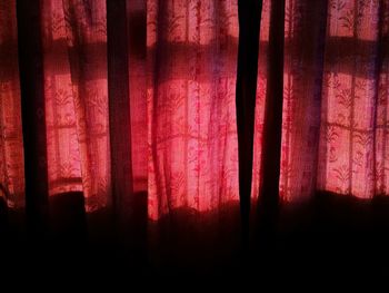 Full frame shot of red curtain