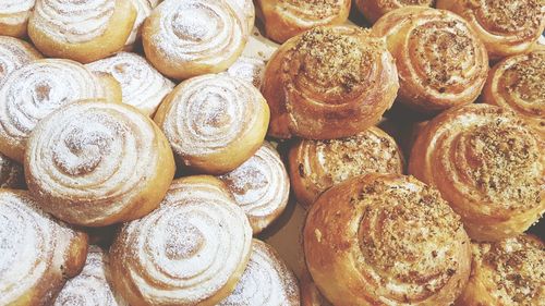 Full frame shot of breads