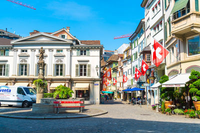 Street amidst buildings in city