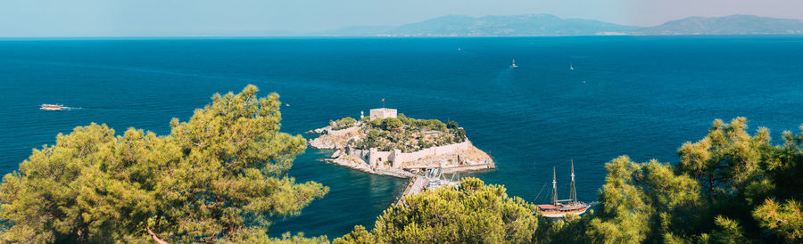 Panoramic view of sea against sky