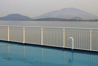 Scenic view of lake against mountains