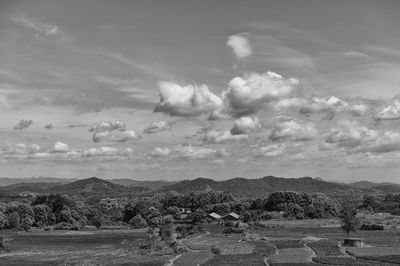 Scenic view of landscape against sky