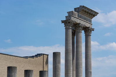 Low angle view of building against sky