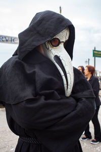 Person wearing costume and mask during venice carnival