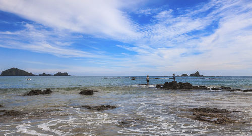 Scenic view of sea against sky