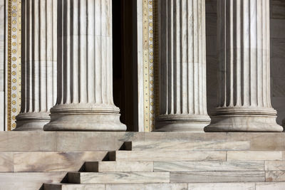 Columns of ancient greek monument