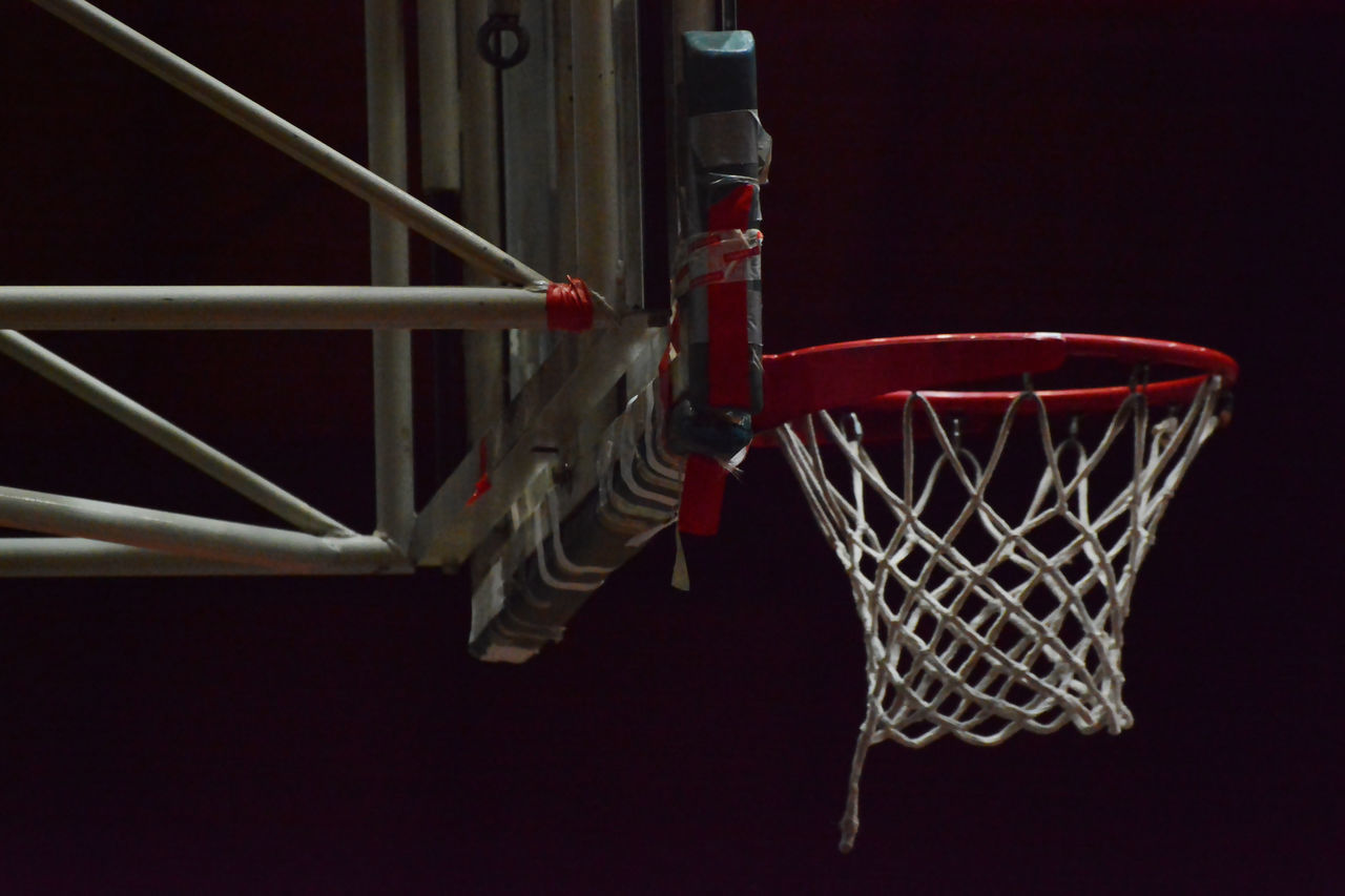 CLOSE-UP OF BASKETBALL COURT