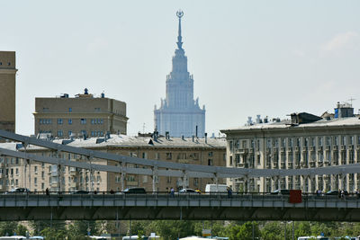 Buildings in city against sky