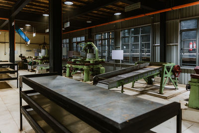 Machinery in factory