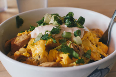 Close-up of food in bowl