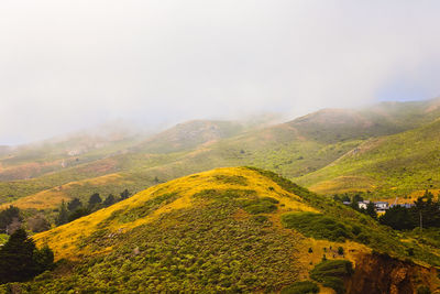 Scenic view of landscape against sky