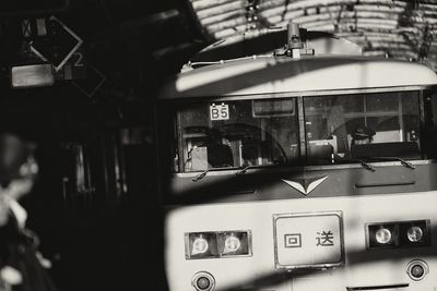 Train on railroad station platform