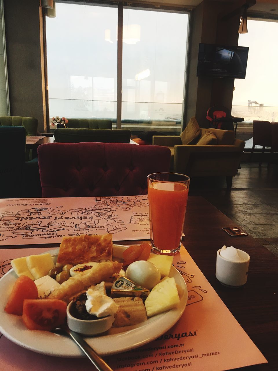 window, food and drink, table, indoors, drink, freshness, food, drinking glass, refreshment, no people, breakfast, day, close-up, espresso maker, toasted bread