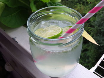 Close-up of drink in glass