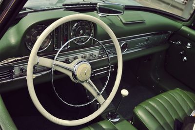 Close-up of vintage car