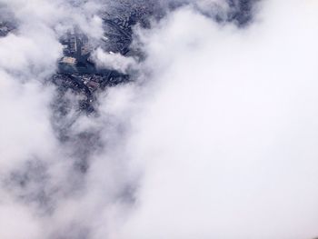 Low angle view of cloudy sky