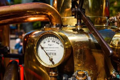 Close-up of old typewriter