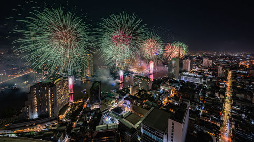 Bangkok countdown fireworks 2022