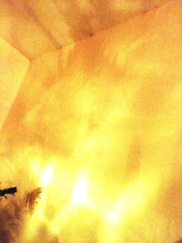 Low angle view of yellow sky during sunset