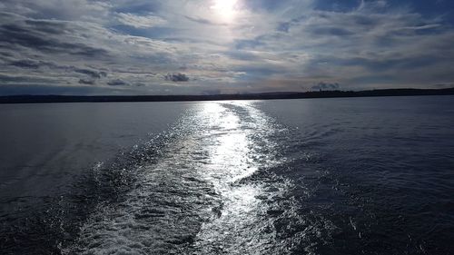 Scenic view of sea against sky