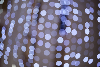 Defocused image of illuminated lights