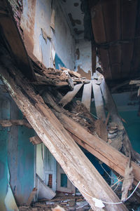 Abandoned building interior