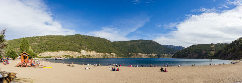 Group of people on beach