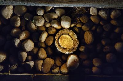 Full frame shot of firewood