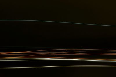 Light trails at night