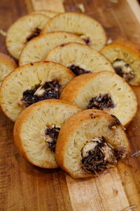 Close-up of fruits on table