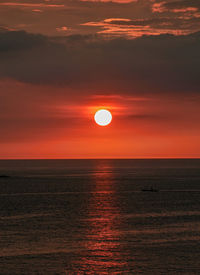 The sea at sunset