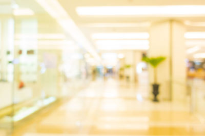 Defocused image of illuminated building