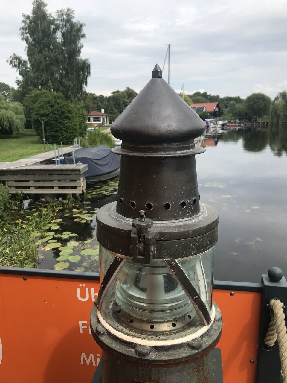 CLOSE-UP OF BOAT AGAINST SKY