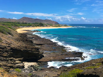 Scenic view of sea against sky