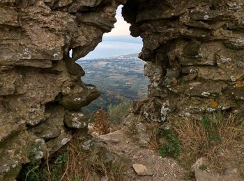 View of rock formations