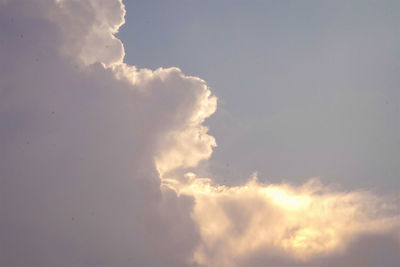 Low angle view of clouds in sky