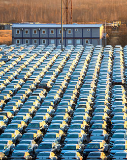 Full frame shot of chairs