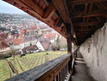 View of old buildings in city