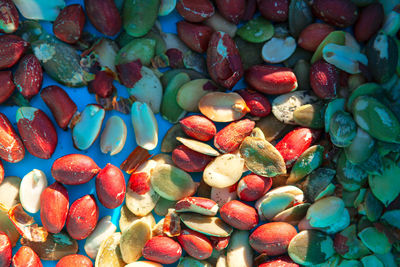 Peanuts and pumpkin seeds , healthy nutrition . vegetarian snack