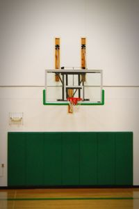 View of basketball hoop