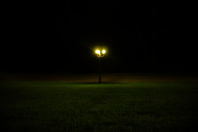 View of landscape at night