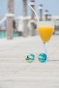 Close-up of drink on table