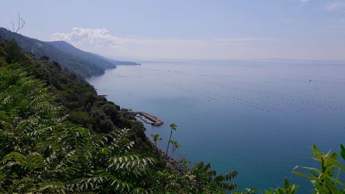 Scenic view of sea against sky