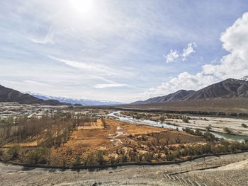 Scenic view of landscape against sky